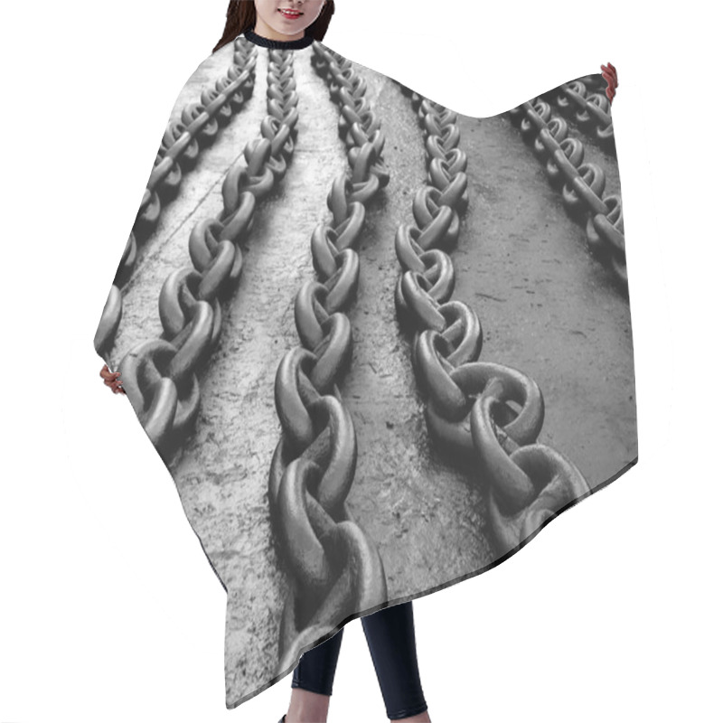 Personality  Chain Links Hair Cutting Cape