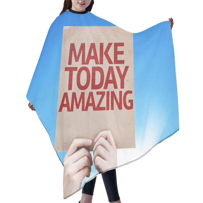 Personality  Make Today Amazing Card Hair Cutting Cape