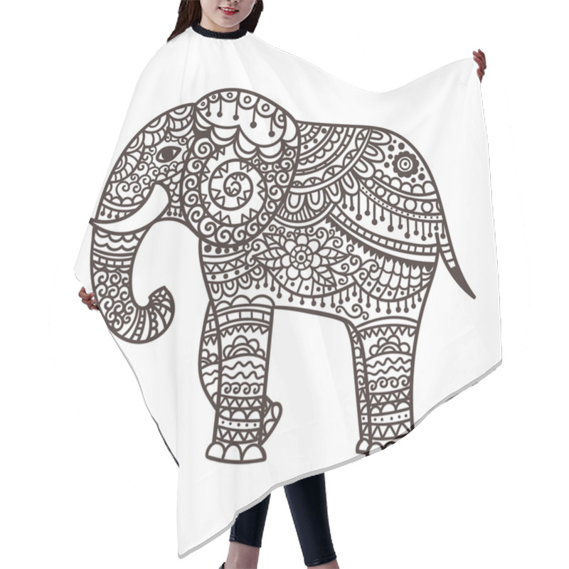 Personality  Decorative Elephant Illustration Hair Cutting Cape