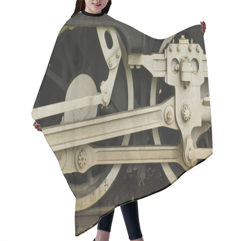 Personality  Train's Wheel Hair Cutting Cape