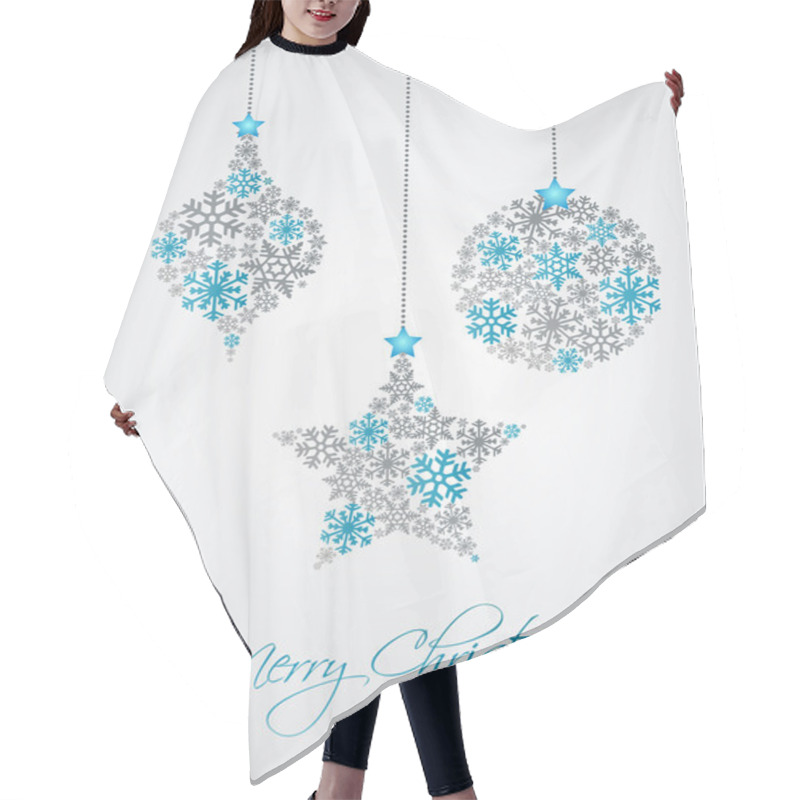 Personality  Christmas Background Hair Cutting Cape