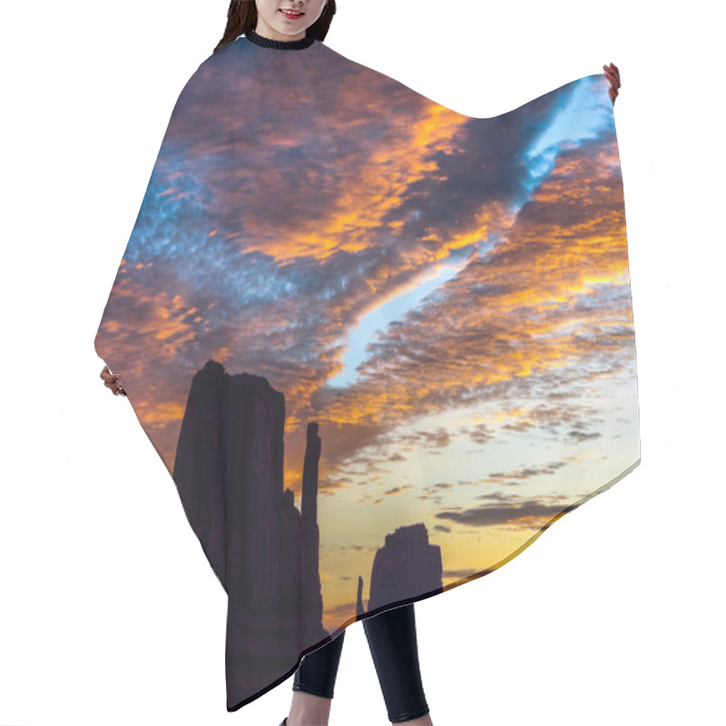 Personality  Sunrise In Monument Valley Hair Cutting Cape