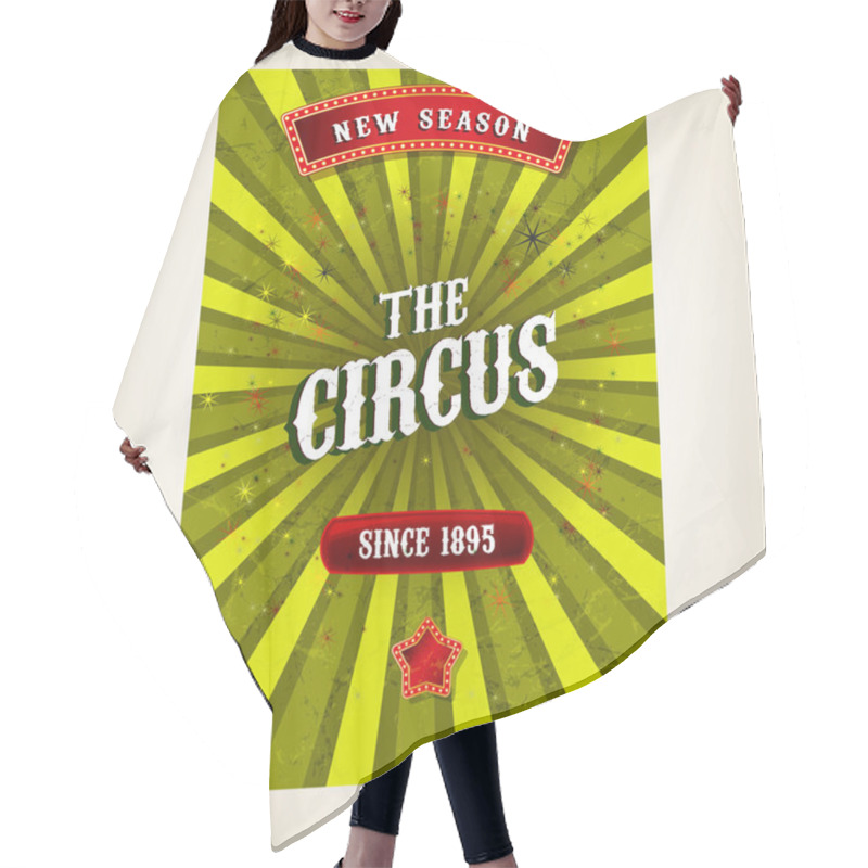 Personality  Vector Circus Poster Hair Cutting Cape