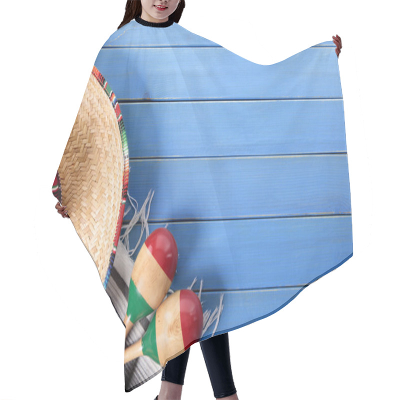 Personality  Mexican Background With Copyspace Hair Cutting Cape