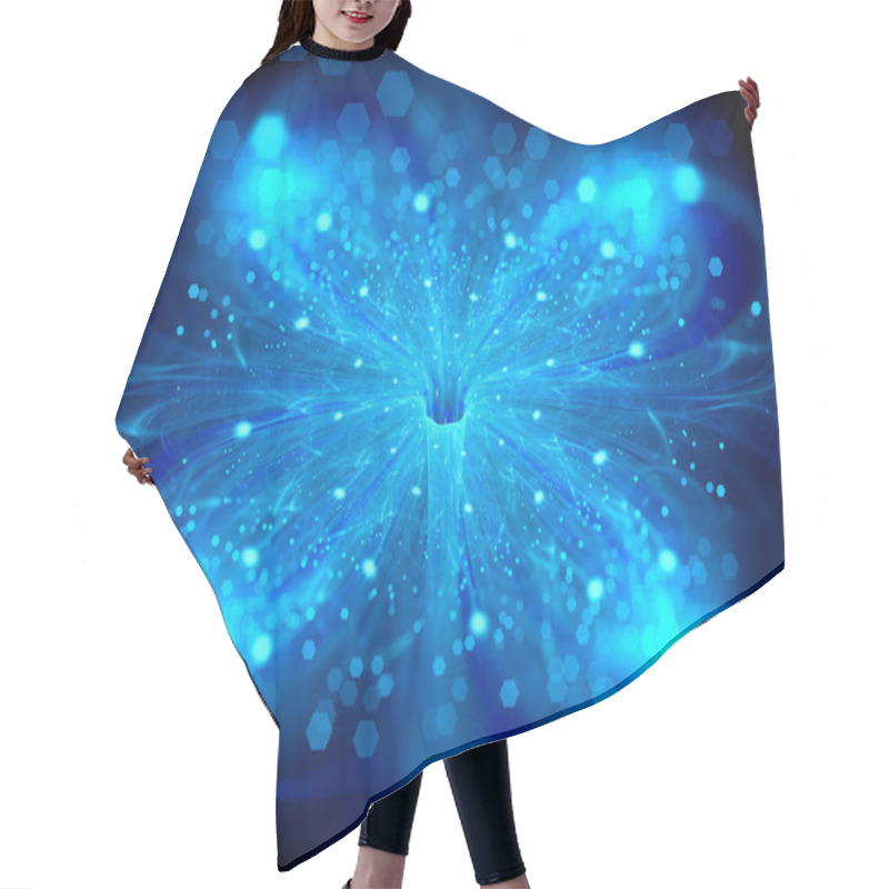 Personality  Glowing Stardust At Wormhole Hair Cutting Cape