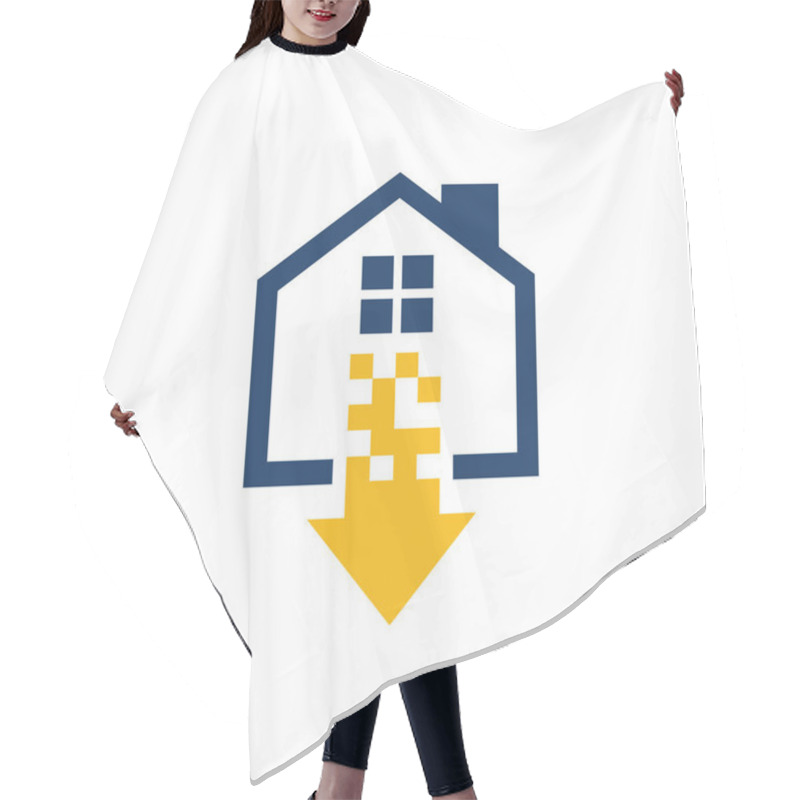 Personality  Download House Logo Icon Design Hair Cutting Cape