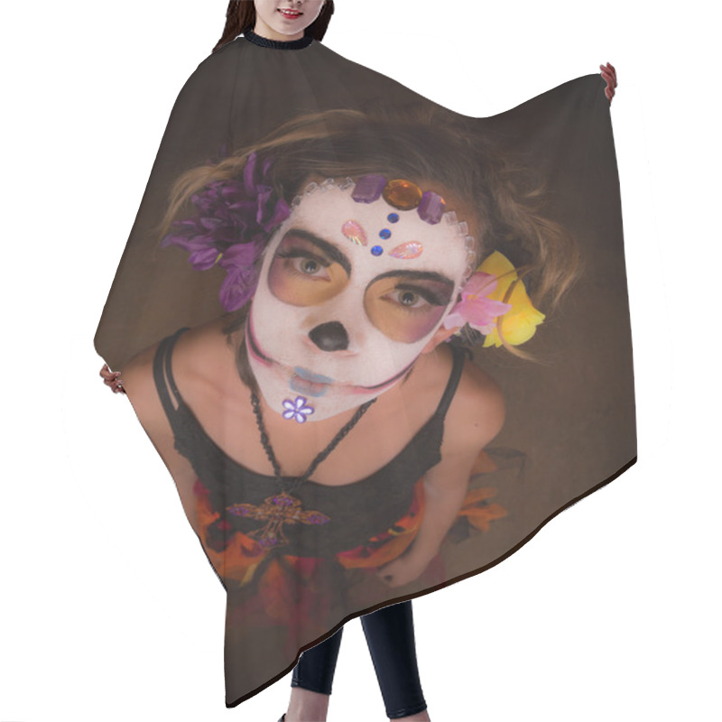 Personality  Day Of The Dead Girl Hair Cutting Cape