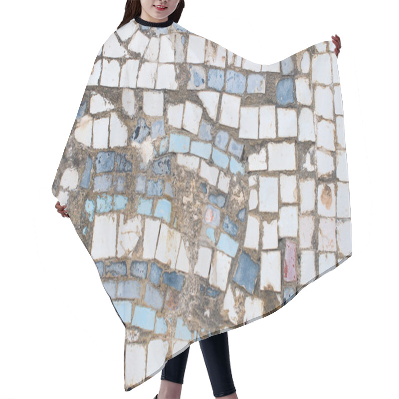 Personality  Old Small Ceramic Tiles Hair Cutting Cape