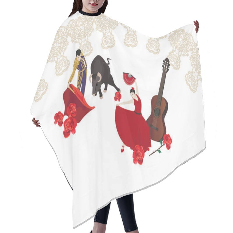 Personality  Flamenco And Bullfighting Hair Cutting Cape