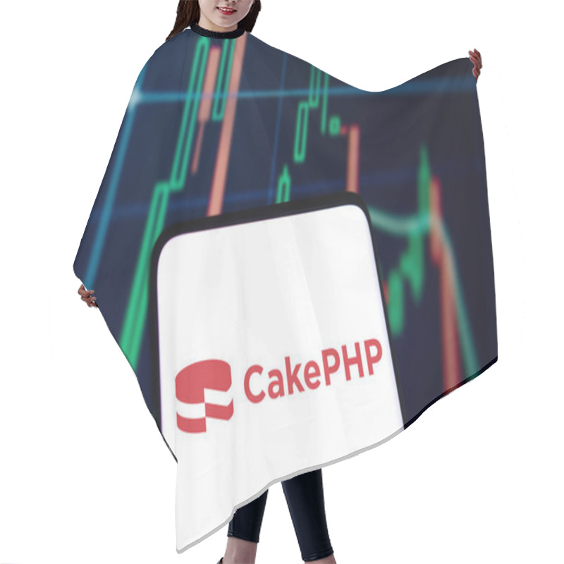 Personality  Dhaka, Bangladesh- 11 Nov 2024: CakePHP Logo Is Displayed On Smartphone. CakePHP Is An Open-source Web Framework. Hair Cutting Cape