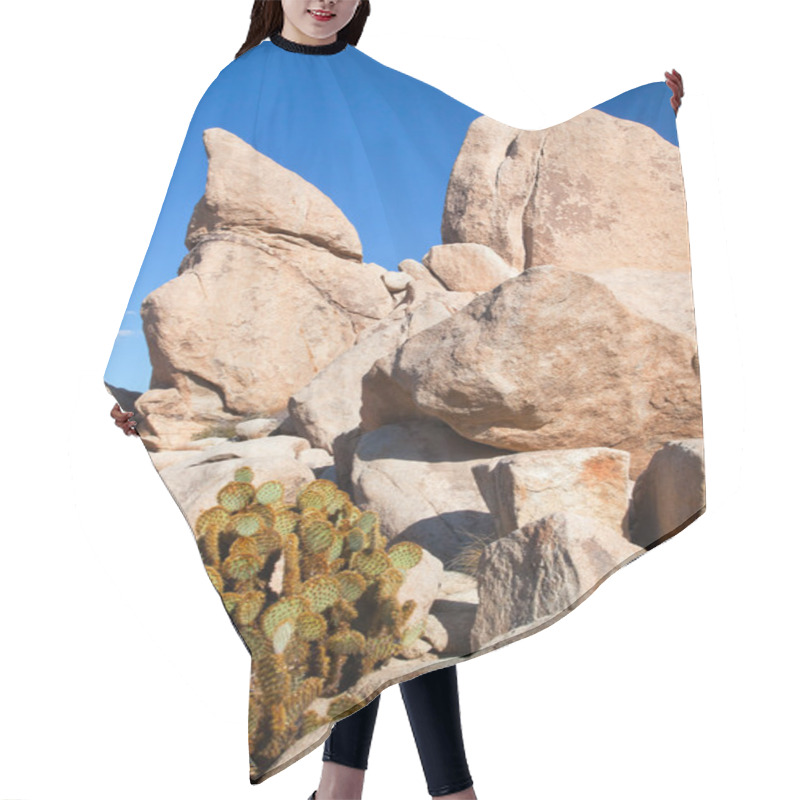 Personality  Rock Climb Hidden Valley Joshua Tree National Park California Hair Cutting Cape