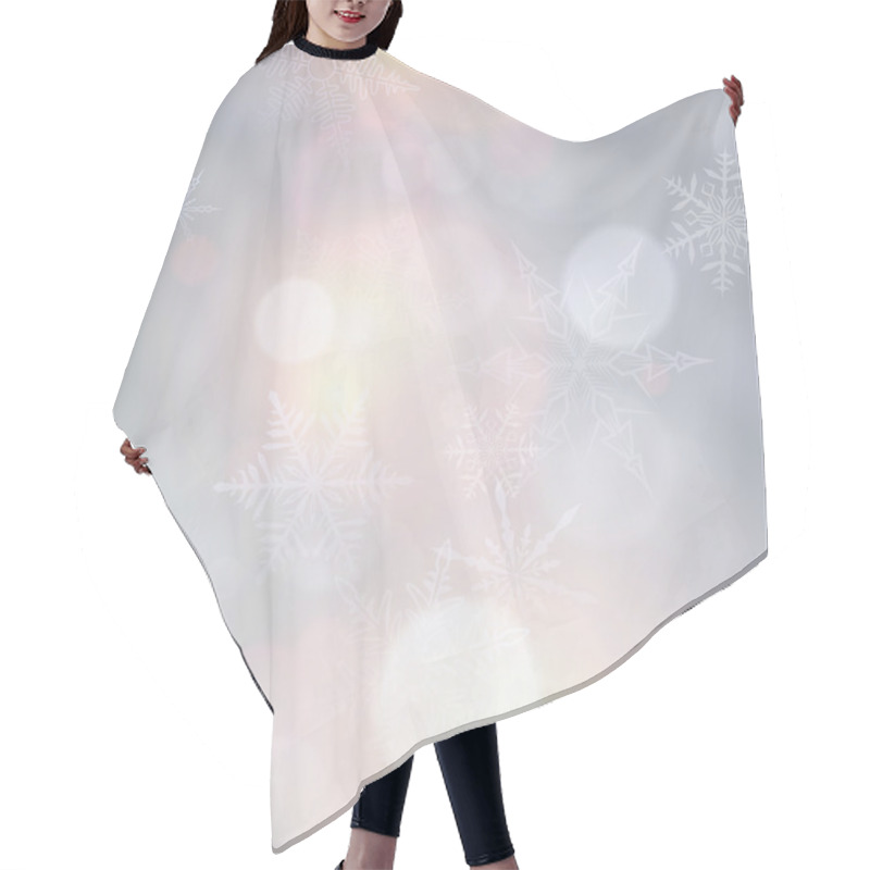 Personality  Vibrant Christmas Background. Hair Cutting Cape