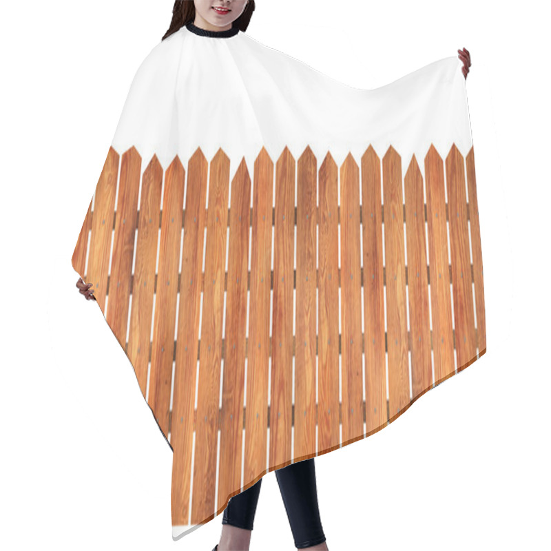 Personality  Wooden Fence Hair Cutting Cape