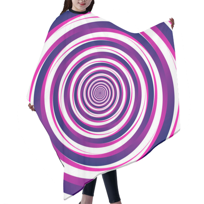 Personality  Abstract Concentric Lines Background Hair Cutting Cape