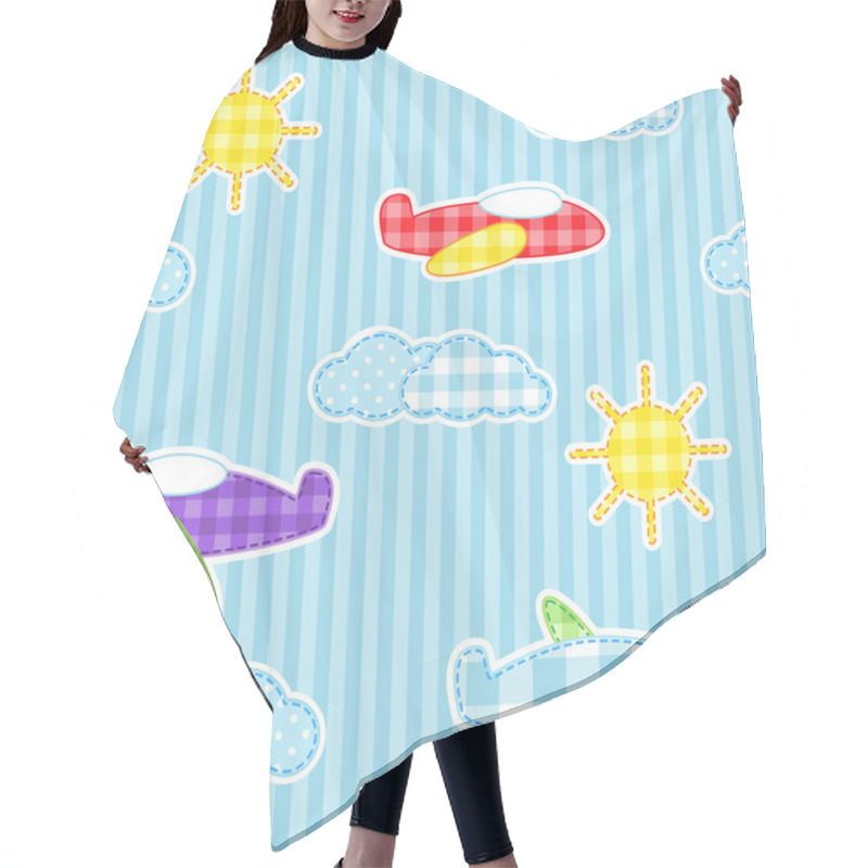 Personality  Air Pattern Hair Cutting Cape