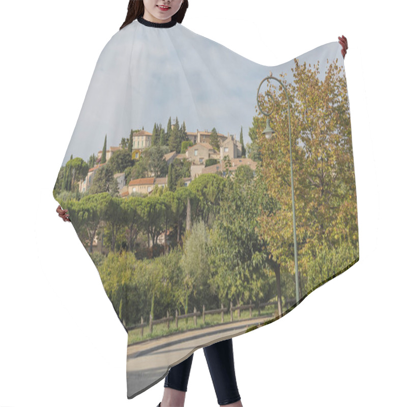 Personality  Scene From The Southern Rhone Village Of Rasteau Hair Cutting Cape