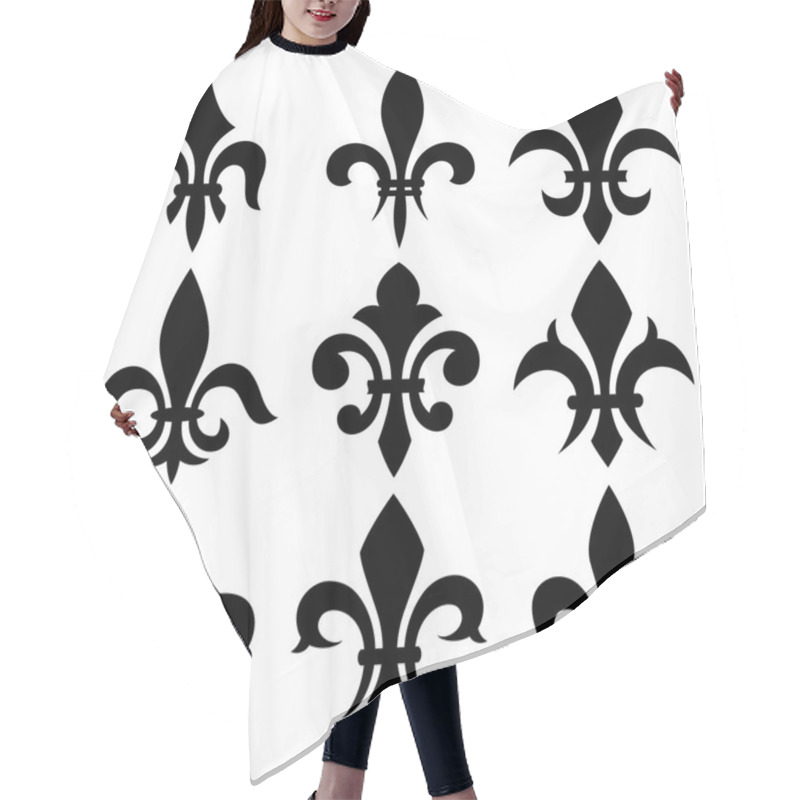 Personality  Fleur De Lis Set Hair Cutting Cape