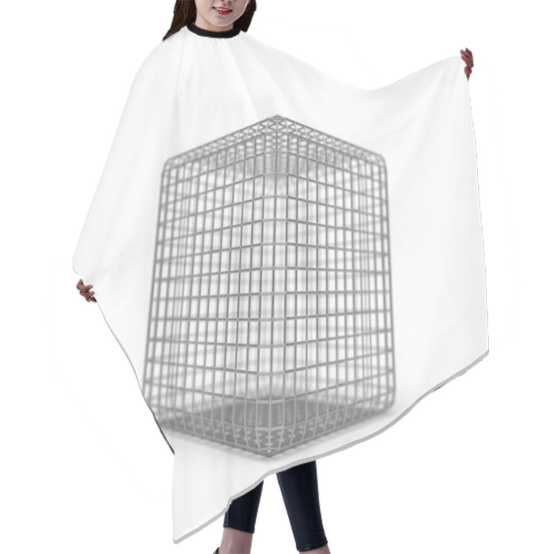 Personality  Simple Faraday Cage Design Made Of Iron. 3d Illustration Hair Cutting Cape