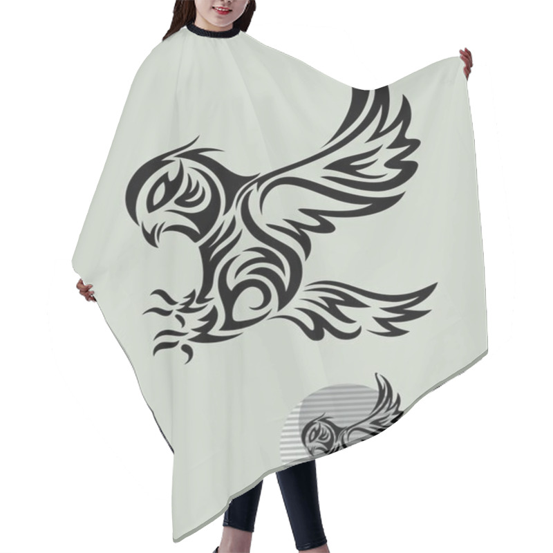 Personality  Owl Bird Tribal Hair Cutting Cape