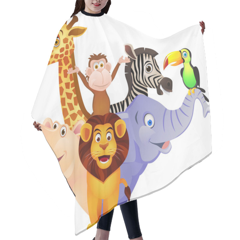 Personality  Animal Cartoon Hair Cutting Cape