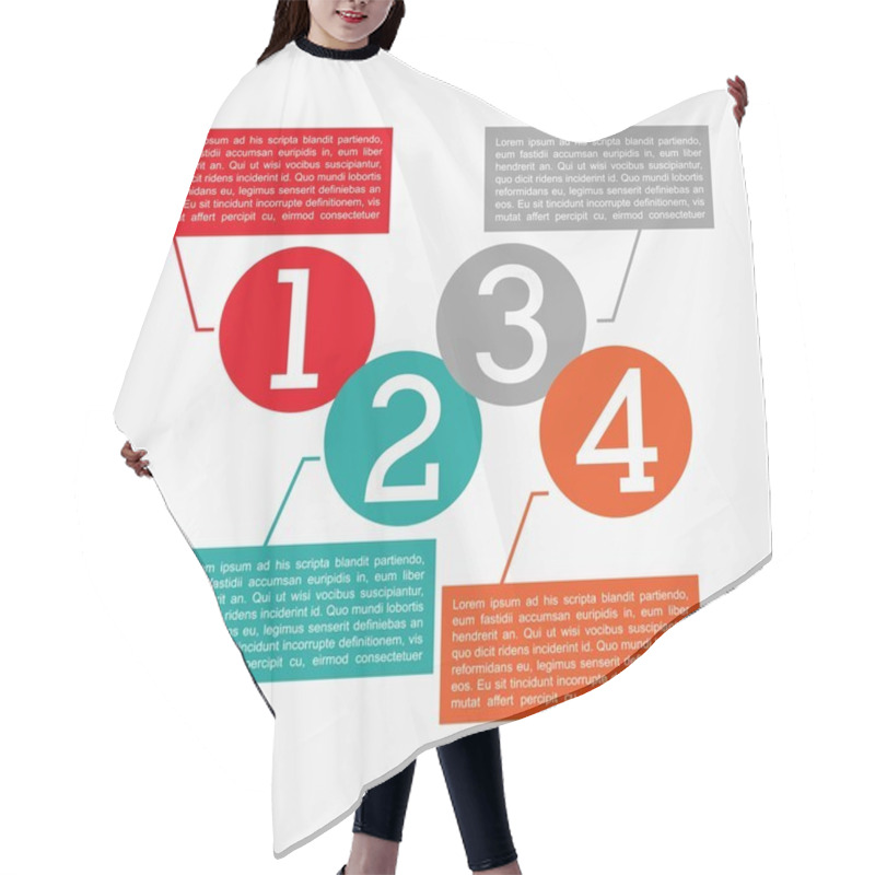 Personality  Numbers Design Hair Cutting Cape