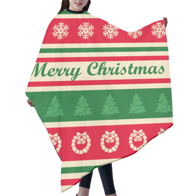 Personality  Merry Christmas Hair Cutting Cape