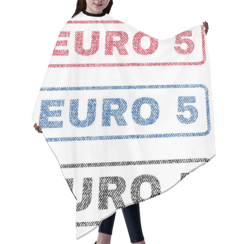 Personality  Euro 5 Textile Stamps Hair Cutting Cape