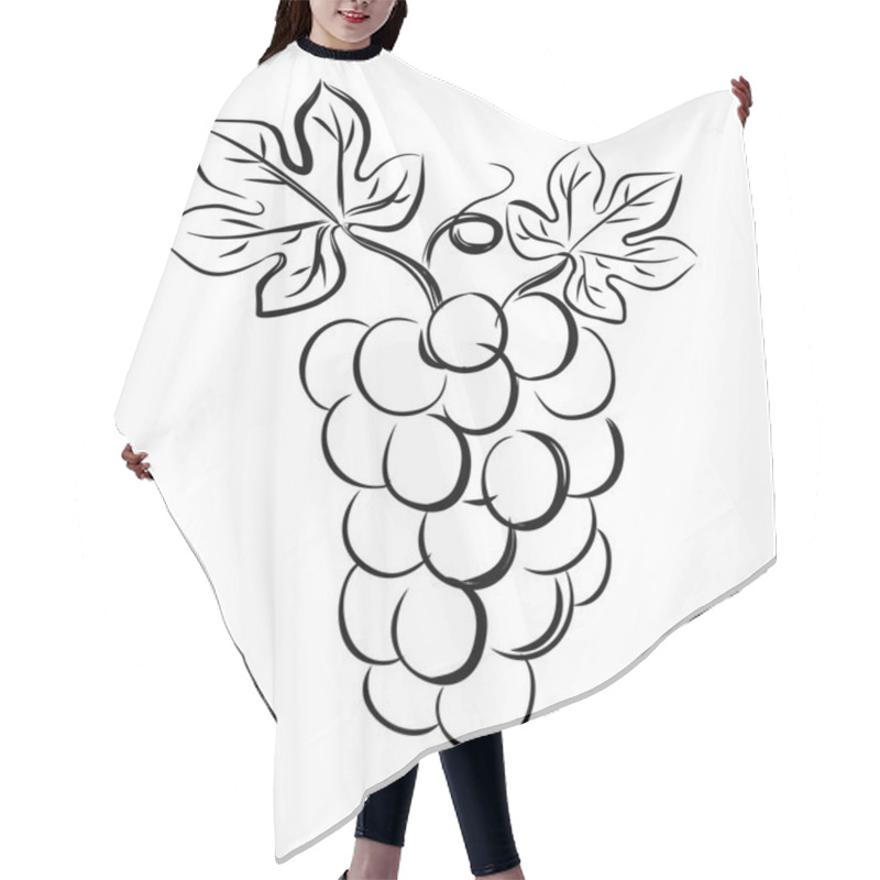 Personality  Grapes Vector Hair Cutting Cape