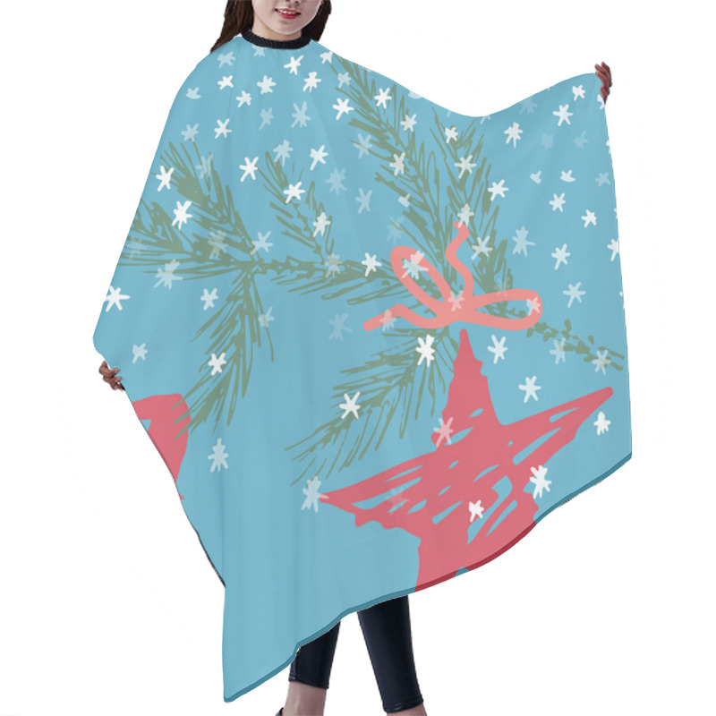 Personality  Page Advent Calendar 25 Days Of Christmas With Space For Text. Hair Cutting Cape