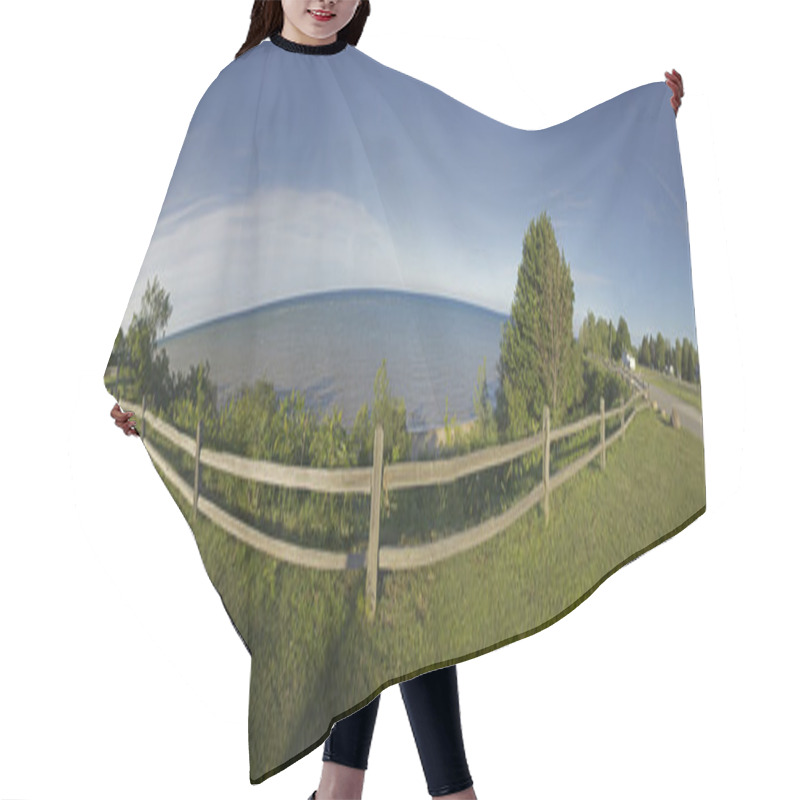 Personality  Panoramic View Of Michigan Lake Hair Cutting Cape