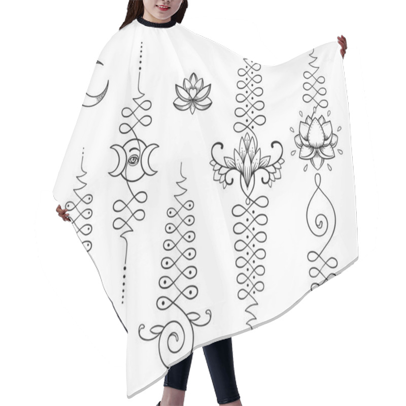 Personality  Unamole Hindu Symbols Of Wisdom   Hair Cutting Cape