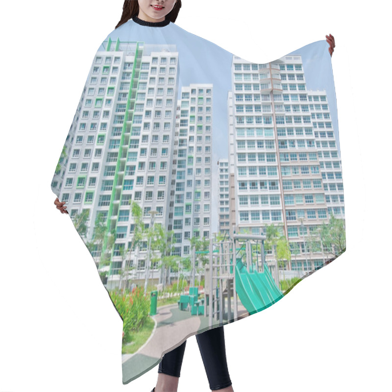 Personality  Playground Within High-rise Residential Estate Hair Cutting Cape