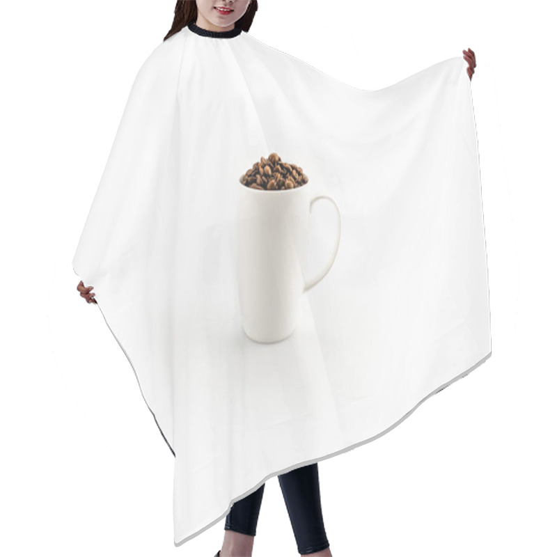 Personality  Coffee Beans In Coffee Mug Hair Cutting Cape