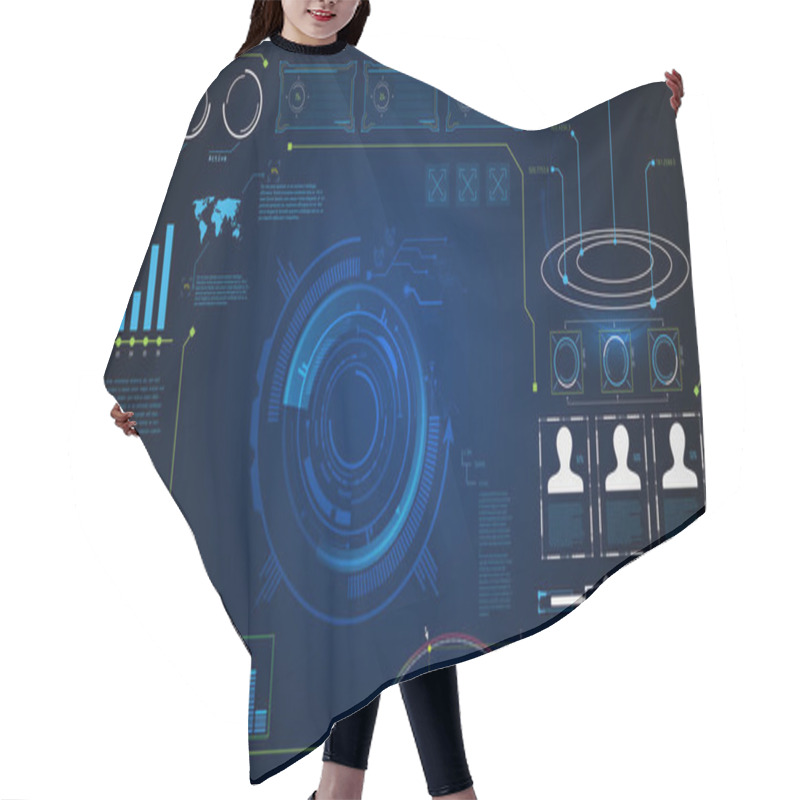 Personality  Future Technology Screen  Hair Cutting Cape