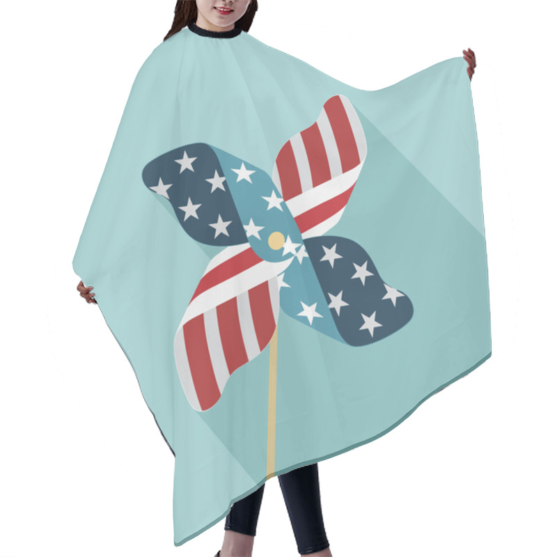 Personality  Happy Independence Day United States Of America, 4th Of July Car Hair Cutting Cape