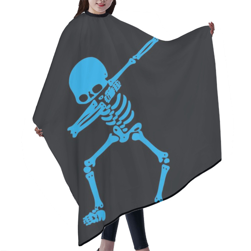 Personality  Skeleton Dabbing, A  Group Of Skeletons Doing Dab Hair Cutting Cape