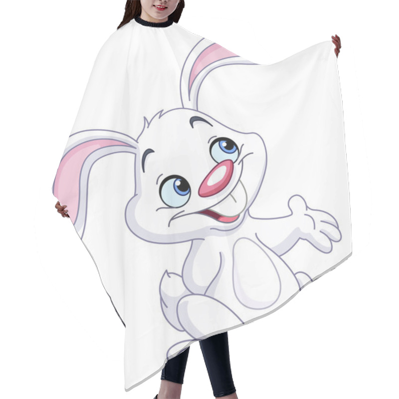 Personality  Bunny Presenting Hair Cutting Cape