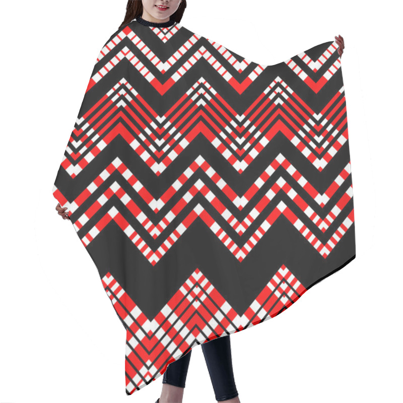 Personality  Seamless Plaid Pattern Hair Cutting Cape