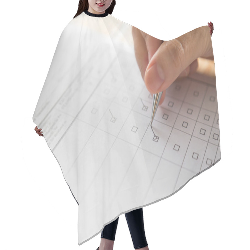 Personality  Human Hand With Pen Hair Cutting Cape