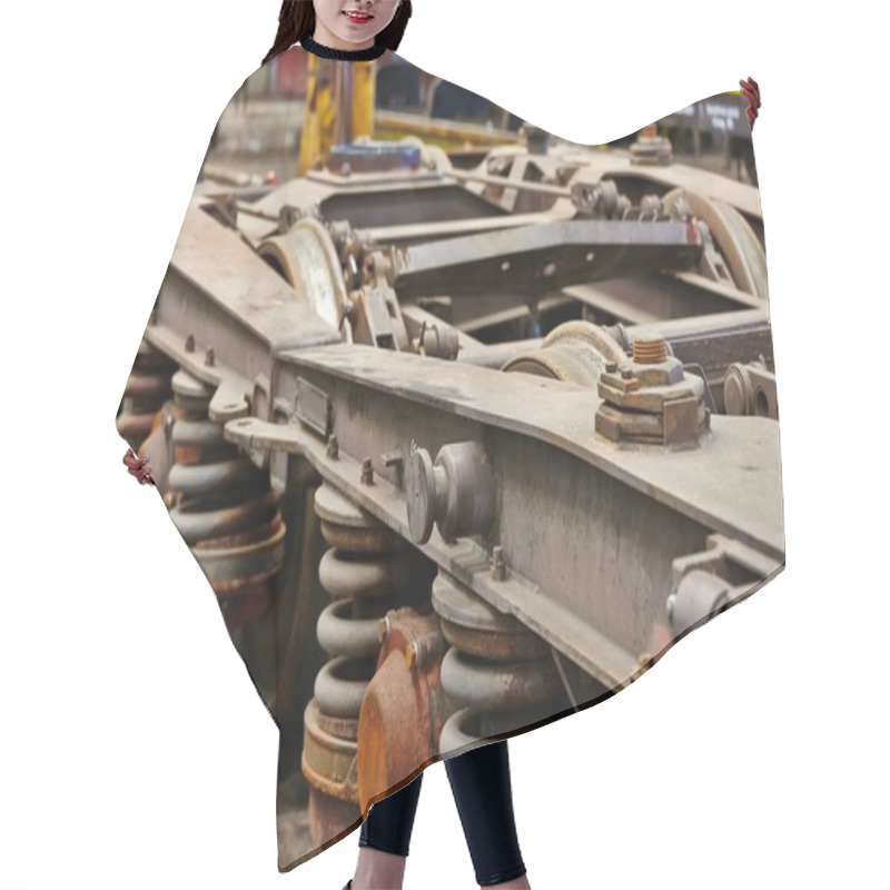 Personality  Railway Vehicle Parts Hair Cutting Cape