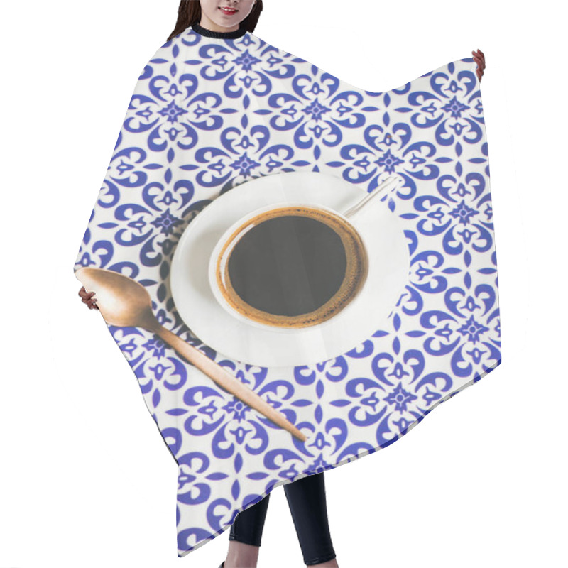 Personality  Cup Of Black Coffee Hair Cutting Cape