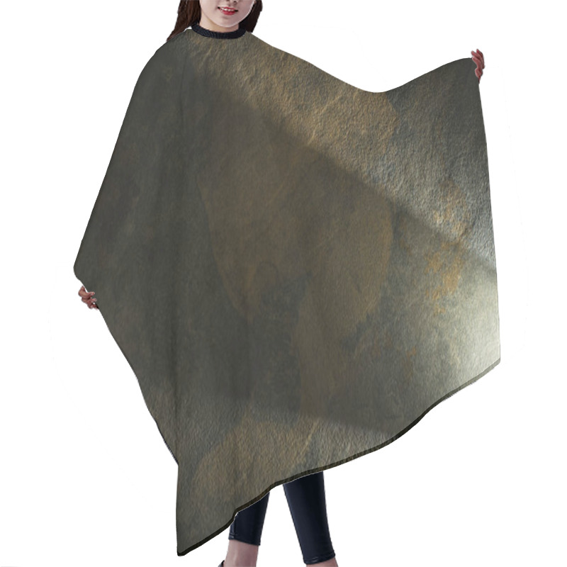 Personality  Light Prism With Beams On Dark Stone Background Hair Cutting Cape