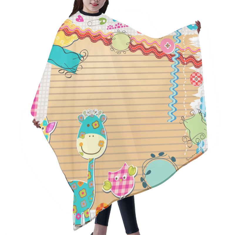 Personality  Scrapbook Kit Hair Cutting Cape