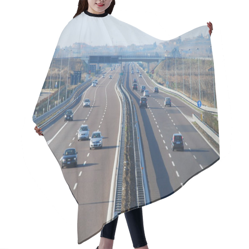 Personality  Traffic On The Highway Hair Cutting Cape