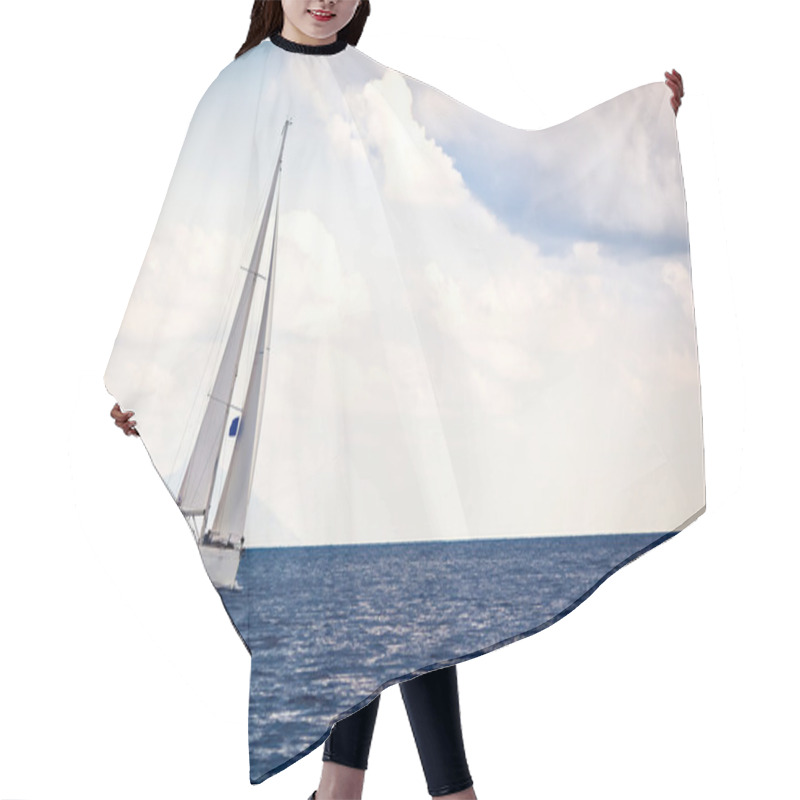 Personality  Sailing Ship Yachts Hair Cutting Cape