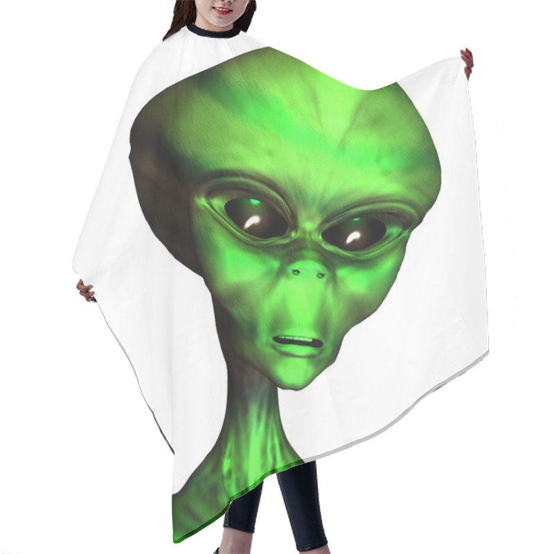 Personality  Alien Portrait Hair Cutting Cape