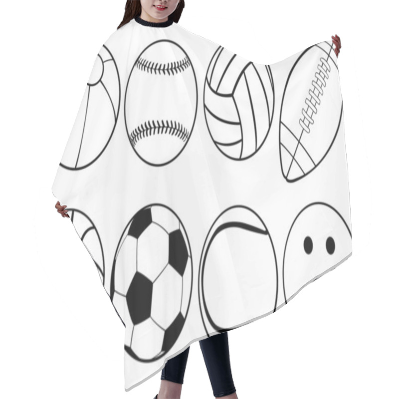 Personality  Balls Hair Cutting Cape