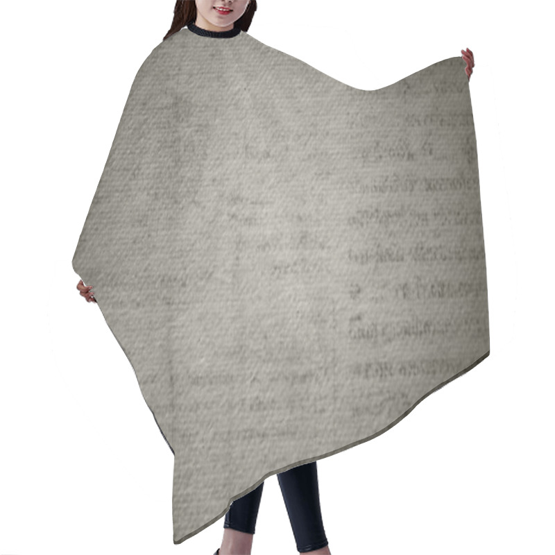 Personality  Grunge Beige Printed Page Textured Background Hair Cutting Cape