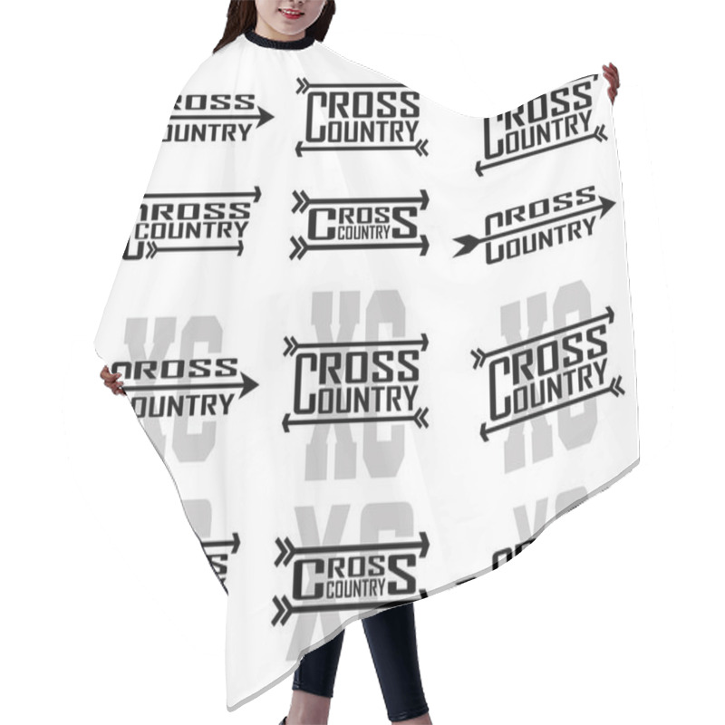 Personality  Cross Country Designs Is An Illustration Of Twelve Designs For Cross Country Runners In Schools, Clubs And Races. Great For T-shirt, Flyers And School Designs. Hair Cutting Cape