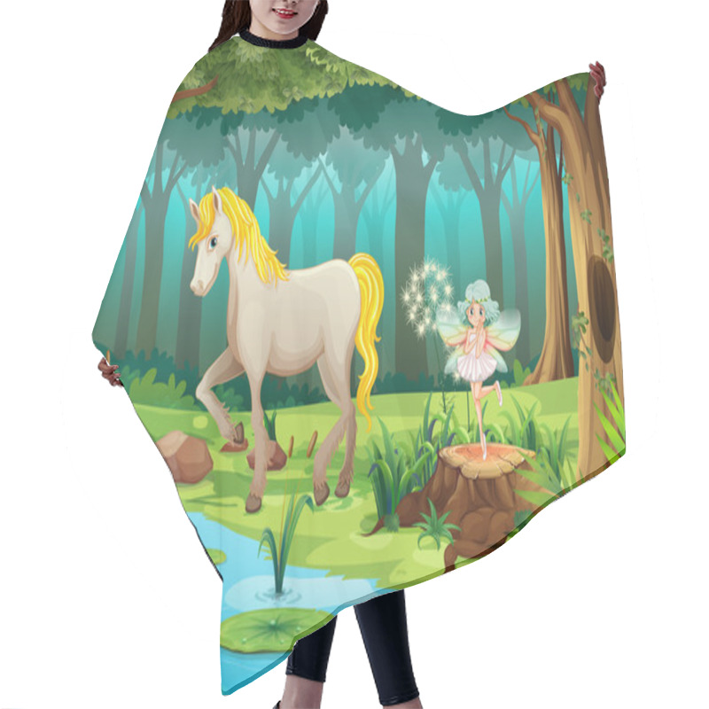 Personality  Horse Hair Cutting Cape